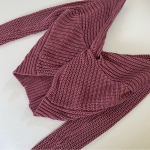 Pacsun LA Hearts open back knot sweater